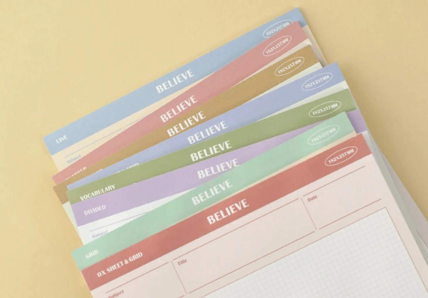Believe B5 Study Notepad