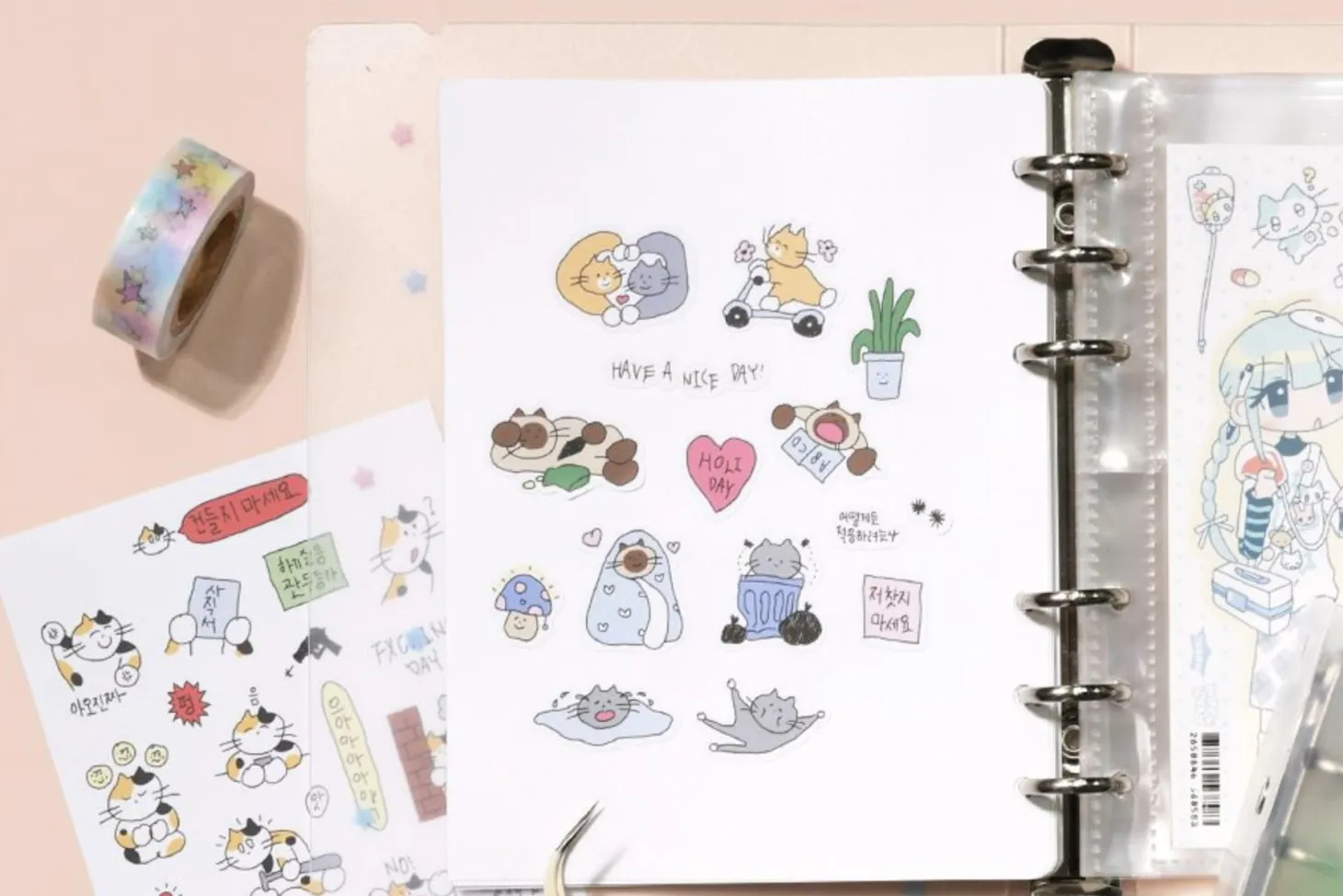 Be On D Sticker Book 6 Ring A6 Wide Refill
