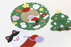 Big Christmas Wreath Postcard