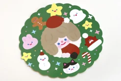 Big Christmas Wreath Postcard