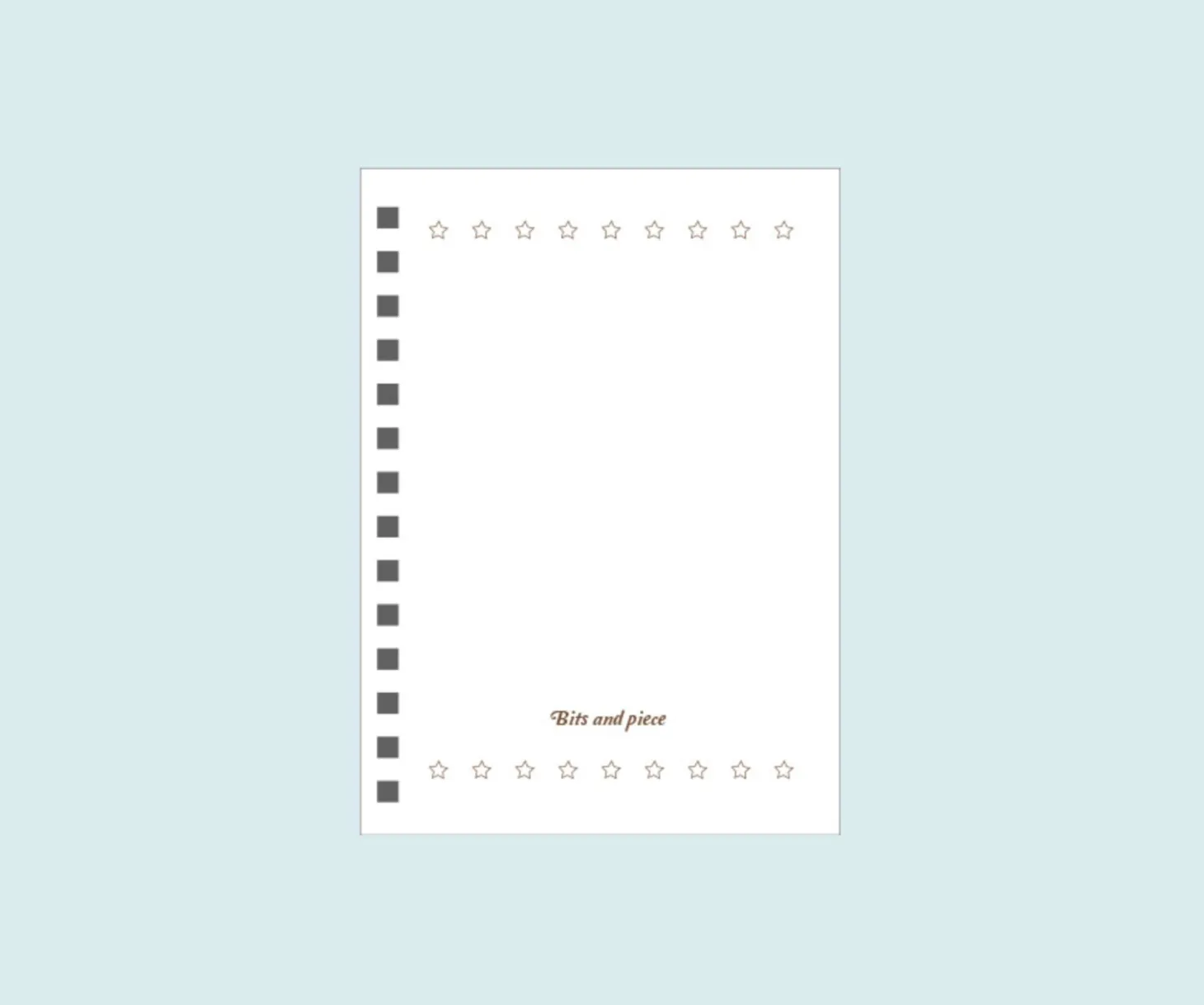 Bits and Pieces Mini Weekly Planner