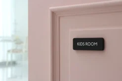 Black Basic Door Sign