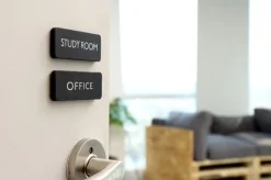 Black Basic Door Sign