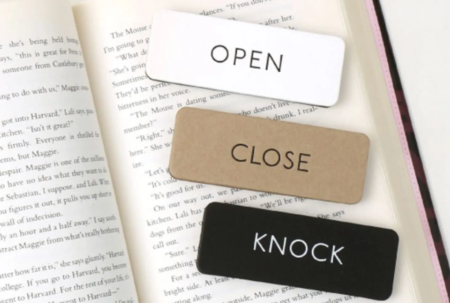 Black Basic Door Sign