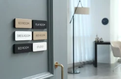 Black Basic Door Sign