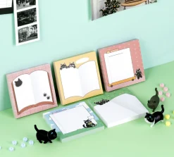 Black Cat Book Memo Pad
