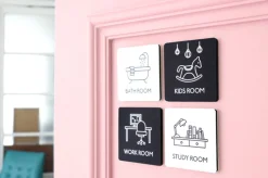 Black Pictogram Door Sign