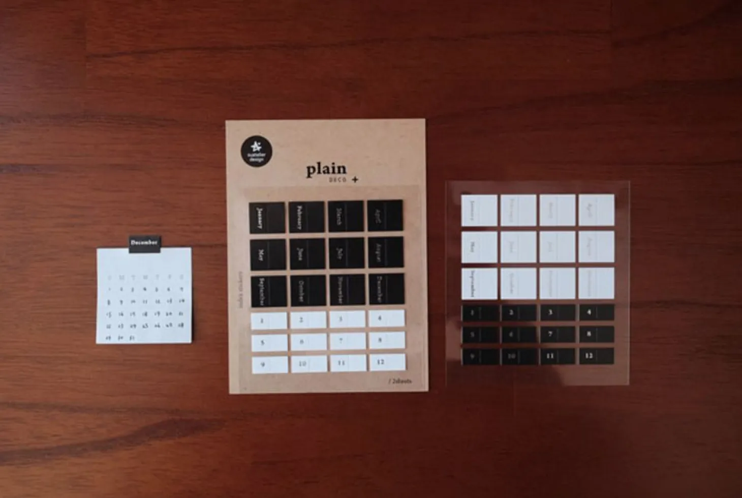 Black & White Index Sticker Set
