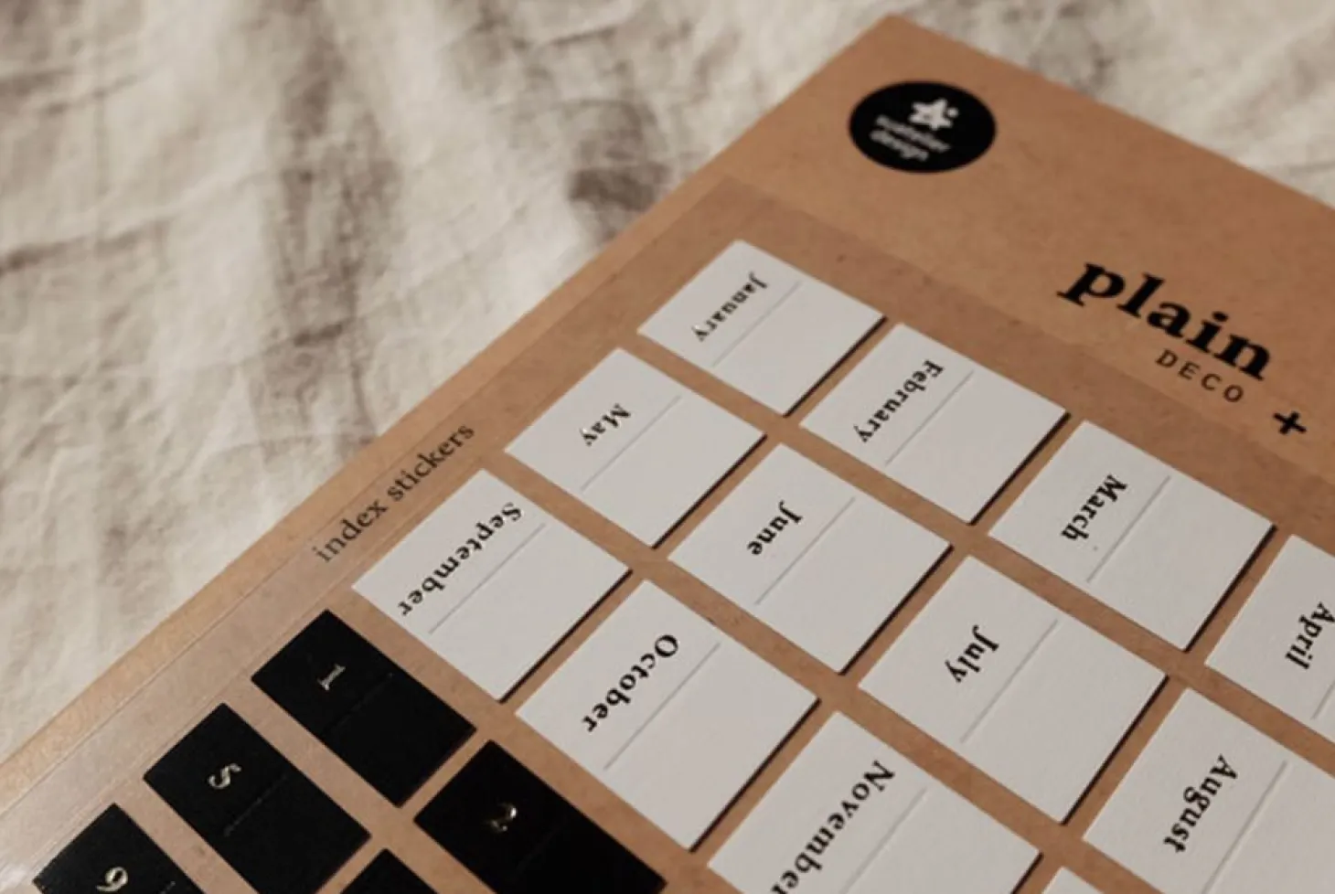 Black & White Index Sticker Set