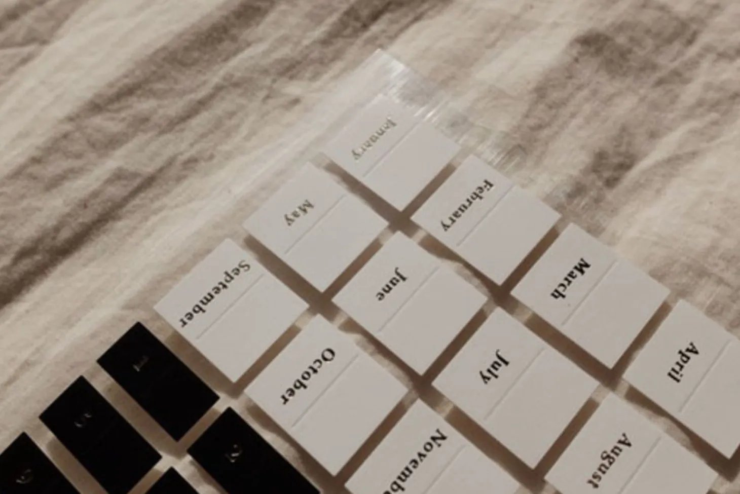Black & White Index Sticker Set