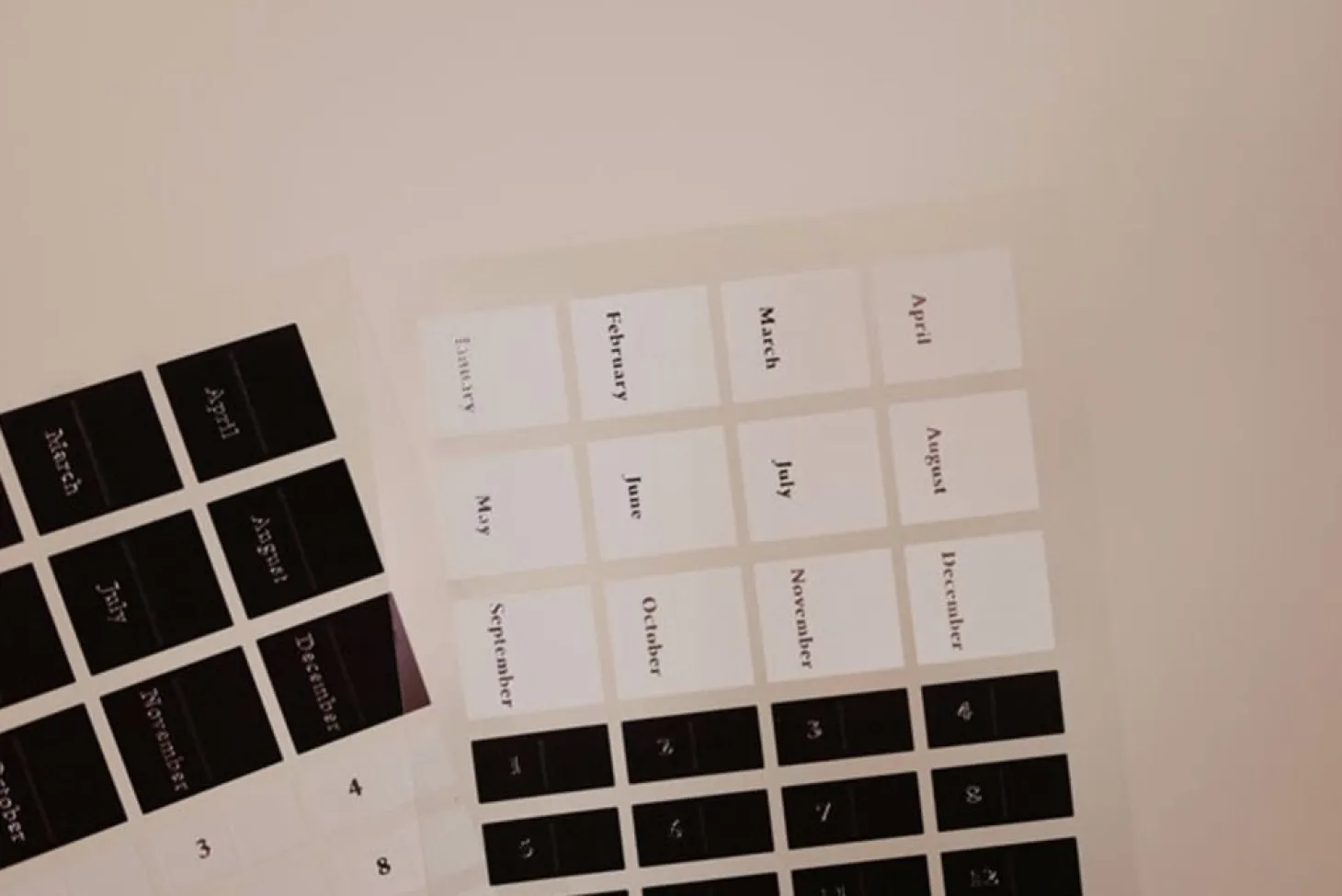Black & White Index Sticker Set