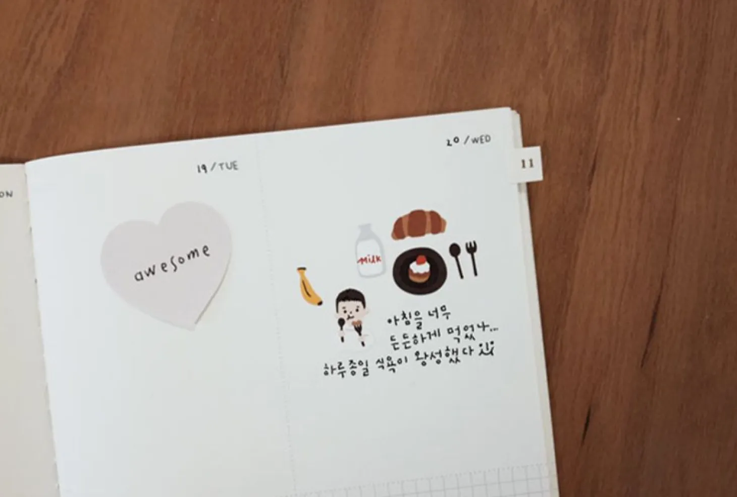 Black & White Index Sticker Set