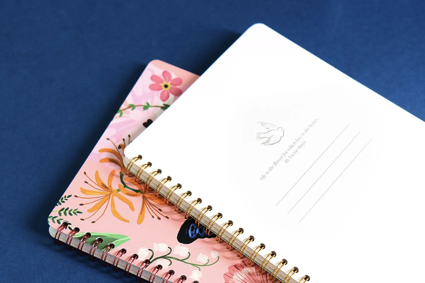 Blooming Spiral A5 Lined Notebook