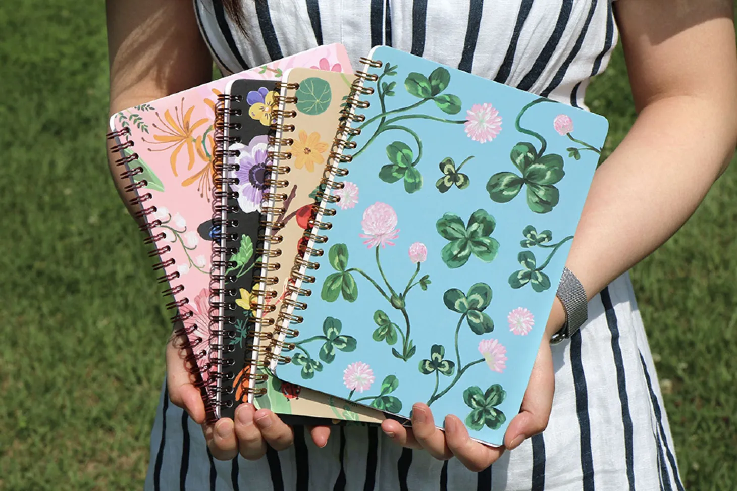 Blooming Spiral A5 Lined Notebook