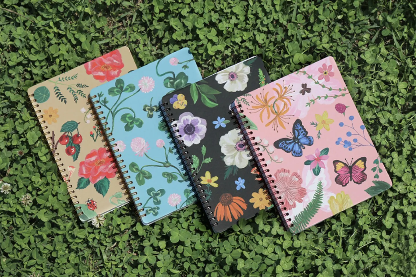 Blooming Spiral A5 Lined Notebook