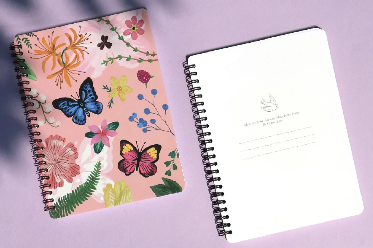 Blooming Spiral A5 Lined Notebook
