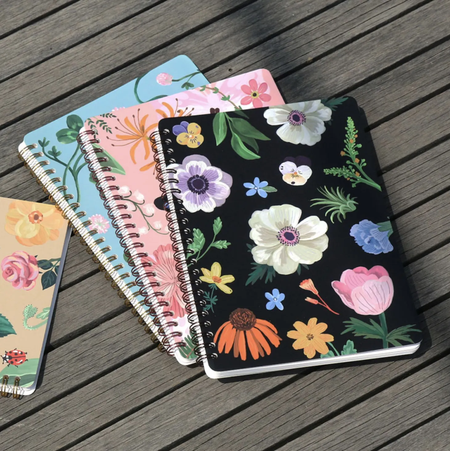 Blooming Spiral A5 Lined Notebook