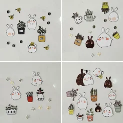 Bonny Bunny Hanji Sticker Set