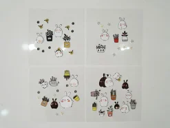 Bonny Bunny Hanji Sticker Set