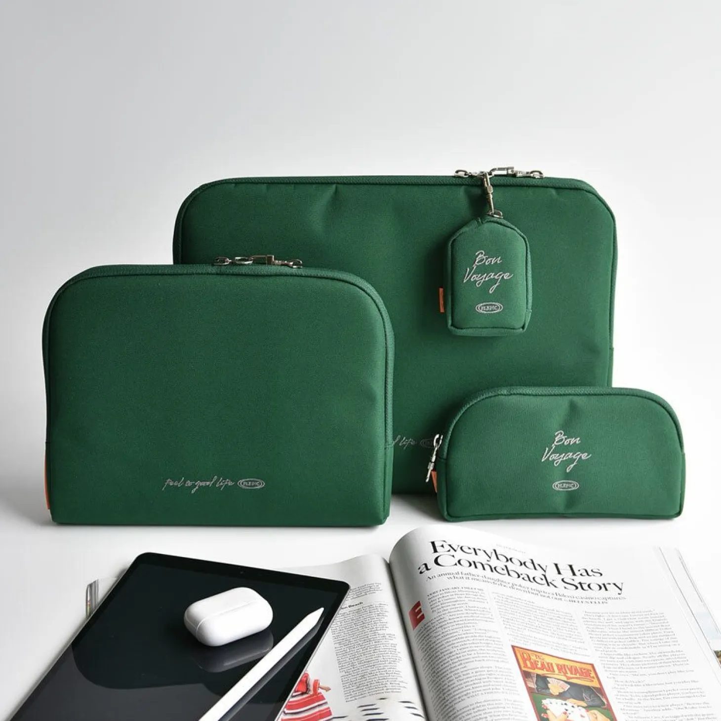 Bon Voyage 11 in. Fabric Sleeve