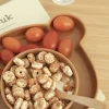 Brown Cozy Bear Bowl & Plate Set