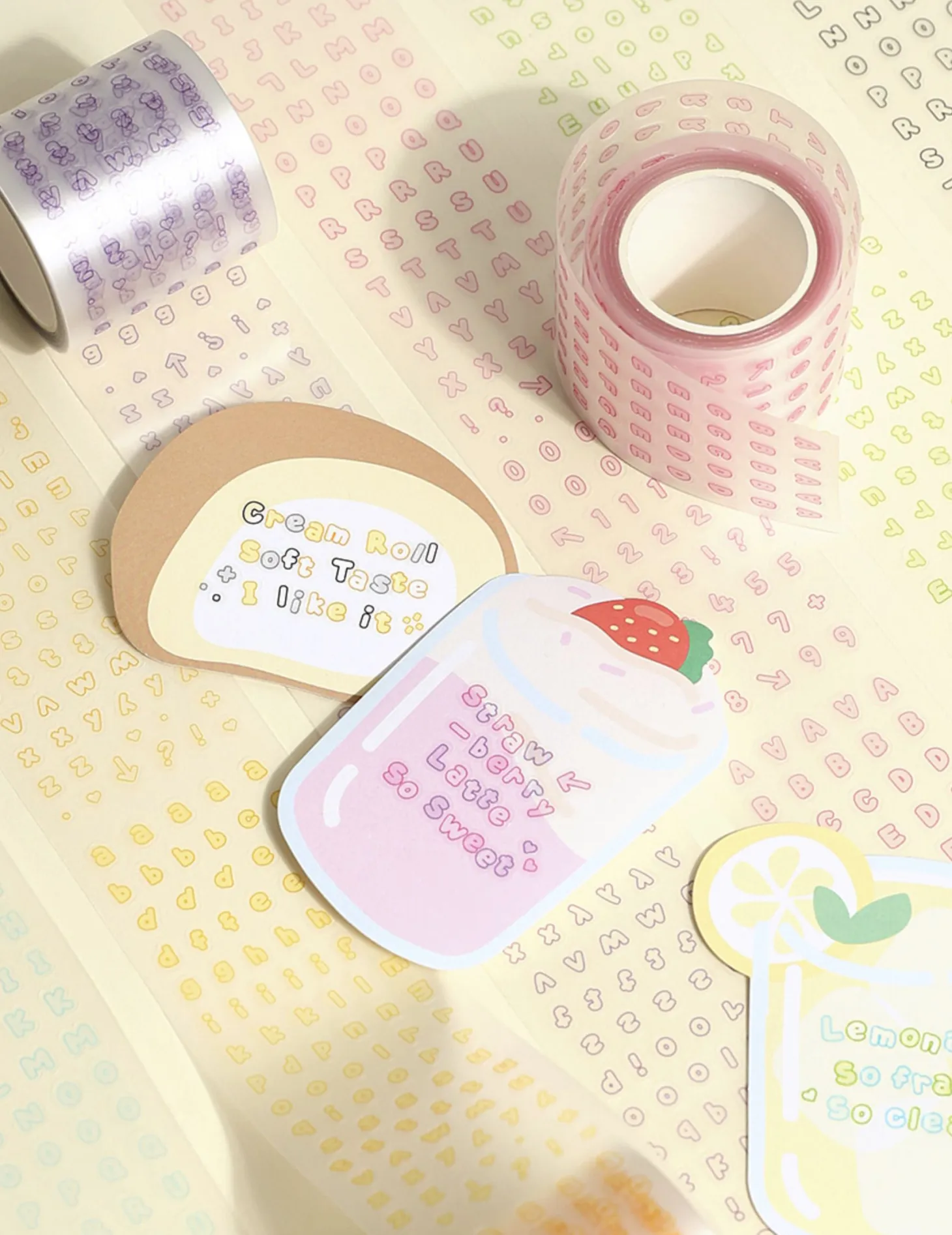 Bubble Alphabet Kiss Cut Tape