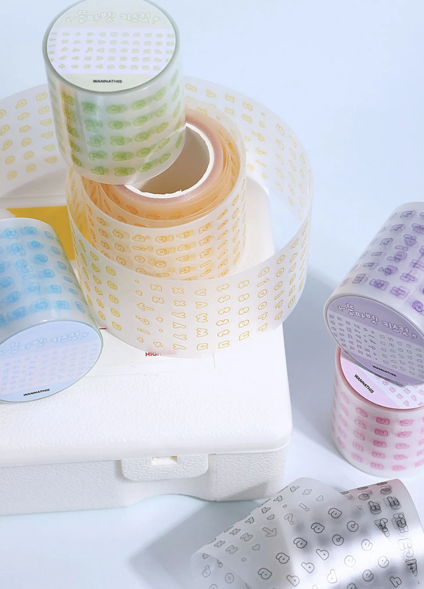 Bubble Alphabet Kiss Cut Tape