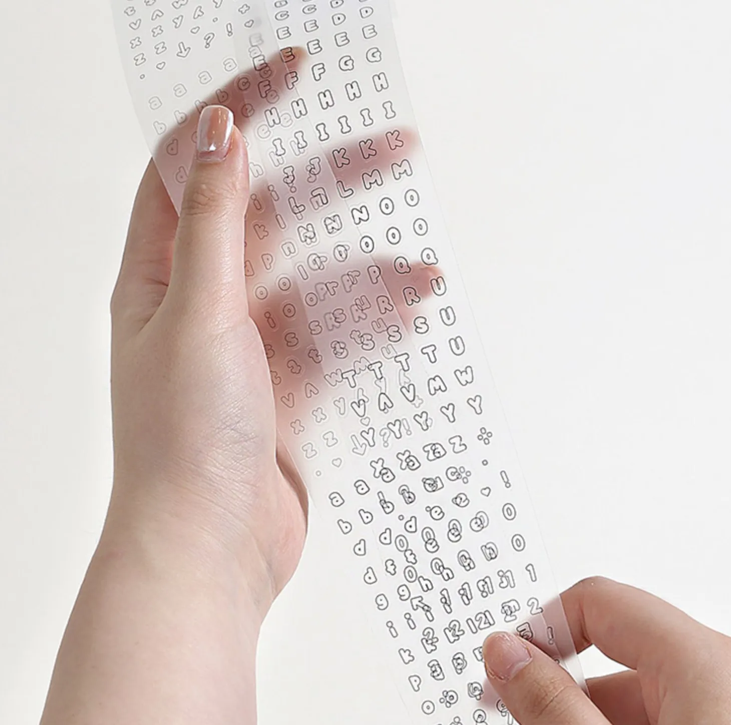 Bubble Alphabet Kiss Cut Tape