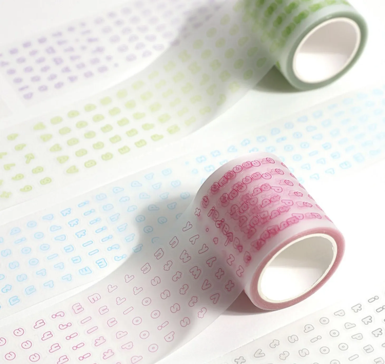 Bubble Alphabet Kiss Cut Tape