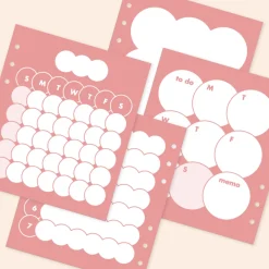Bubble 6 Ring A6 Wide 2 Month Planner Refill