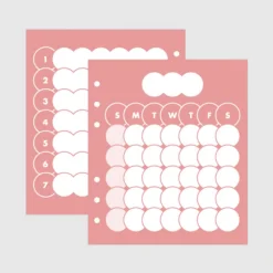 Bubble 6 Ring A6 Wide 2 Month Planner Refill