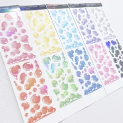 Bubbles Hologram Slim Sticker