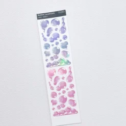 Bubbles Hologram Slim Sticker