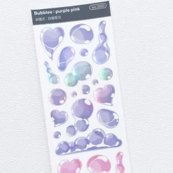Bubbles Hologram Slim Sticker