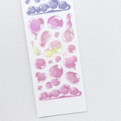 Bubbles Hologram Slim Sticker