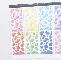 Bubbles Hologram Slim Sticker