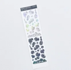 Bubbles Hologram Slim Sticker