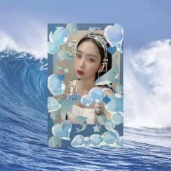 Bubbles Hologram Slim Sticker