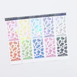 Bubbles Hologram Slim Sticker