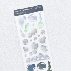 Bubbles Hologram Slim Sticker