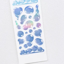 Bubbles Hologram Slim Sticker