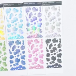 Bubbles Hologram Slim Sticker