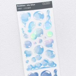Bubbles Hologram Slim Sticker