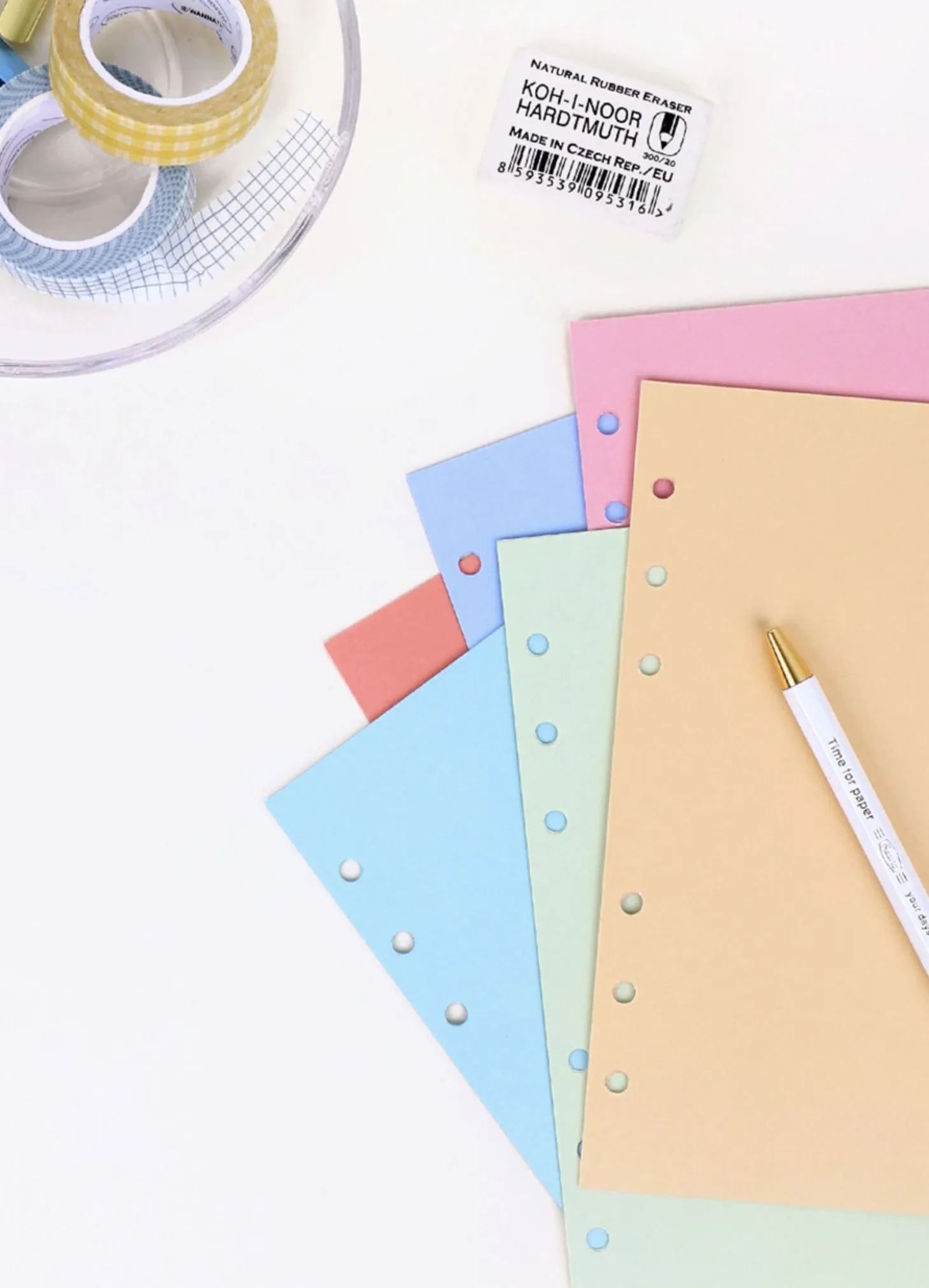 Bulk 6 Ring A6 Colorful Note Refill