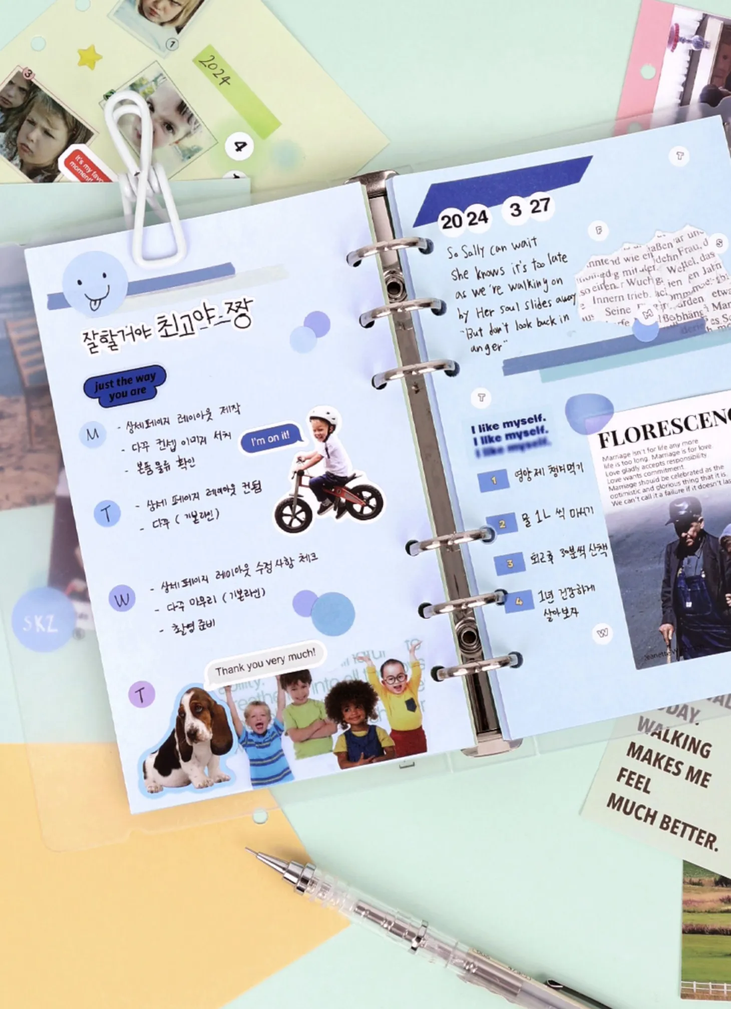 Bulk 6 Ring A6 Colorful Note Refill