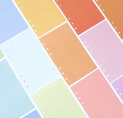 Bulk 6 Ring A6 Colorful Note Refill