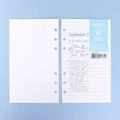 Bulk 6 Ring A6 Long Grid Note Refill
