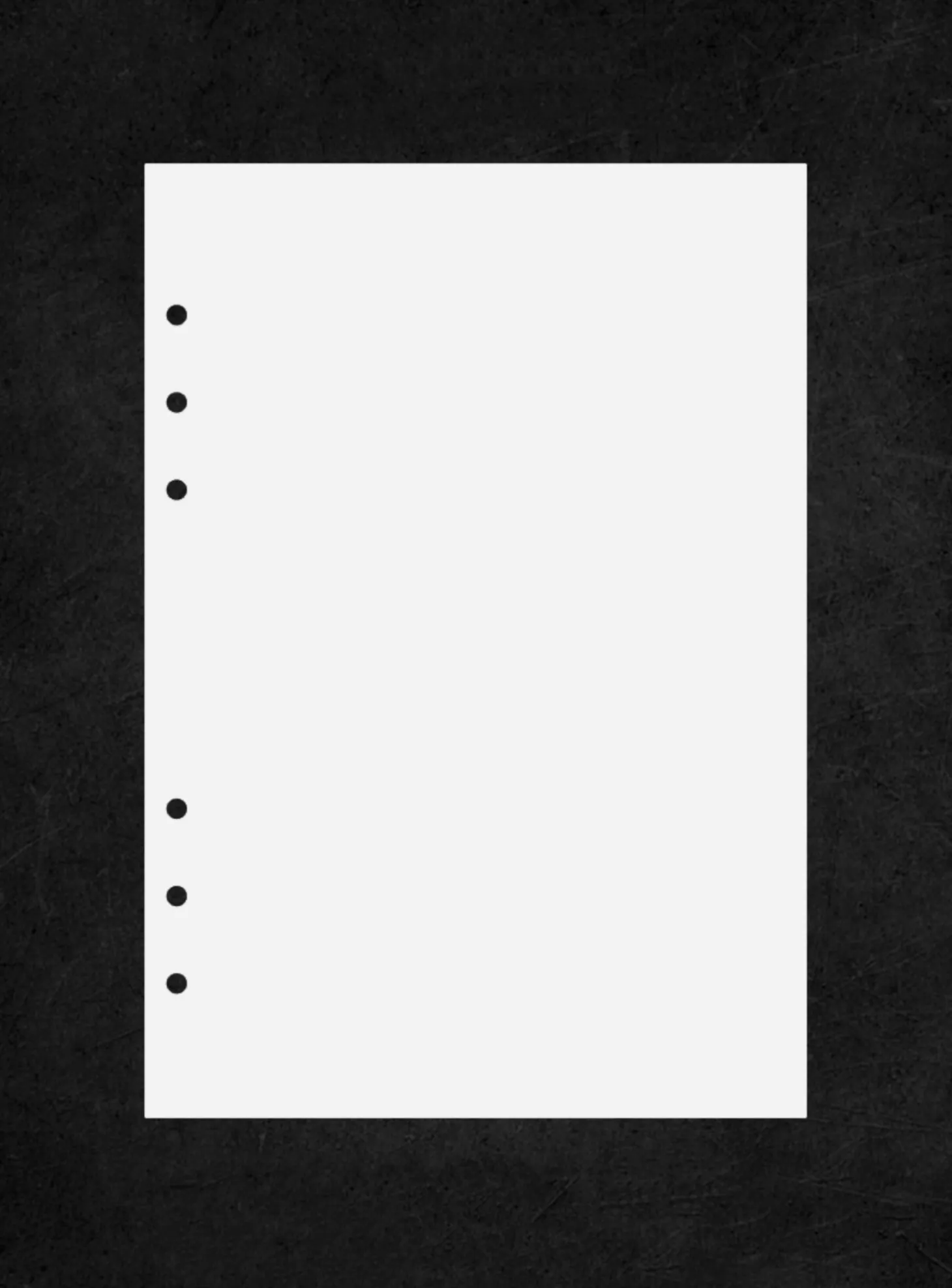 Bulk 6 Ring A5 Note Refill