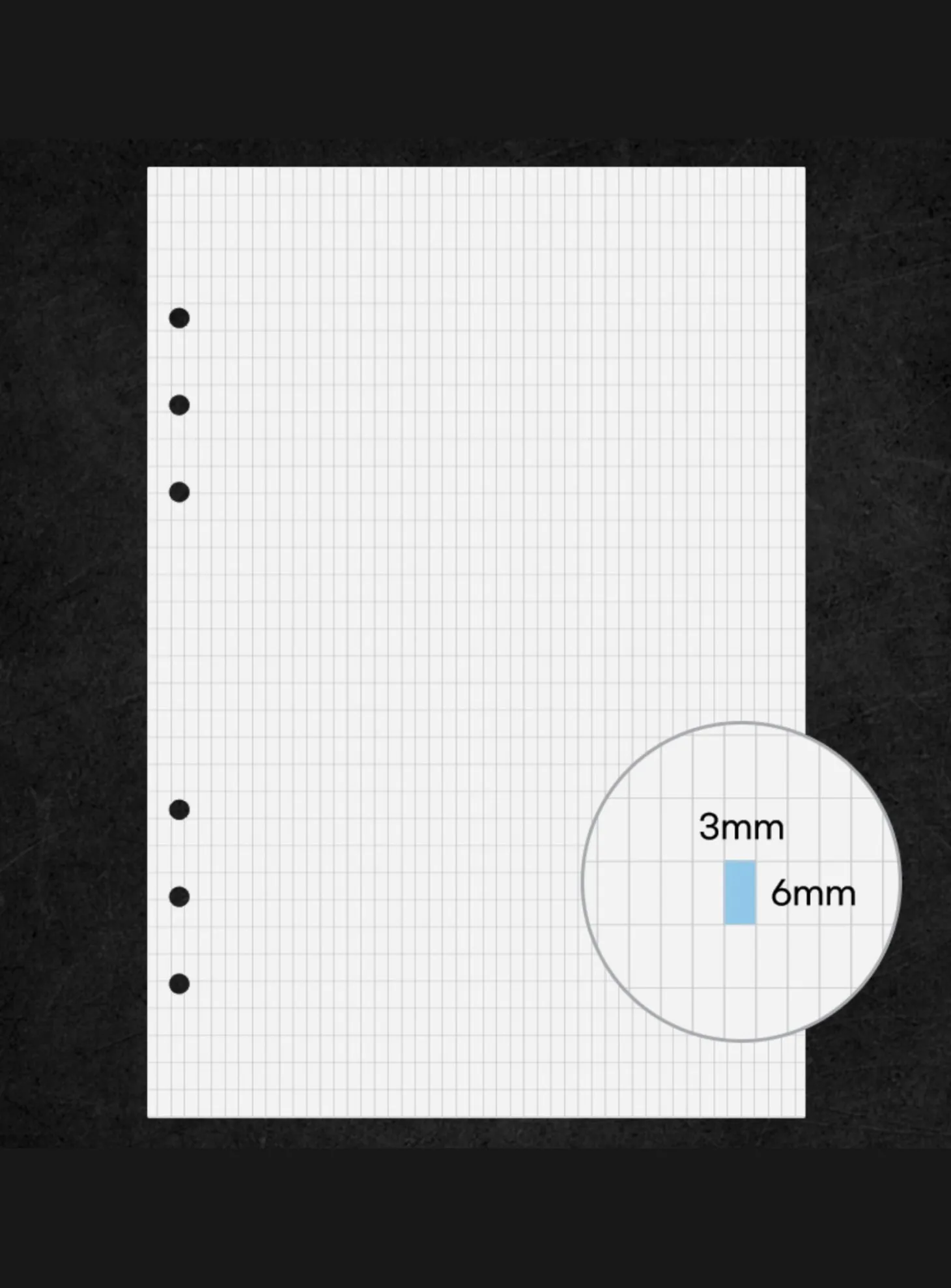 Bulk 6 Ring A5 Note Refill