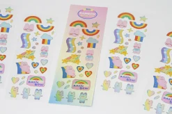 Bunny Gold Line Deco Sticker